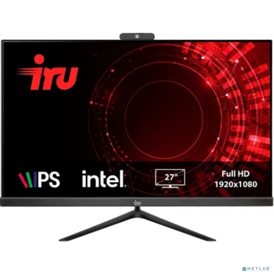 iRU Office 27IH5P [1865960] Black 27" {Full HD i5 11400/8Gb/ SSD256Gb /UHDG 730/DOS}